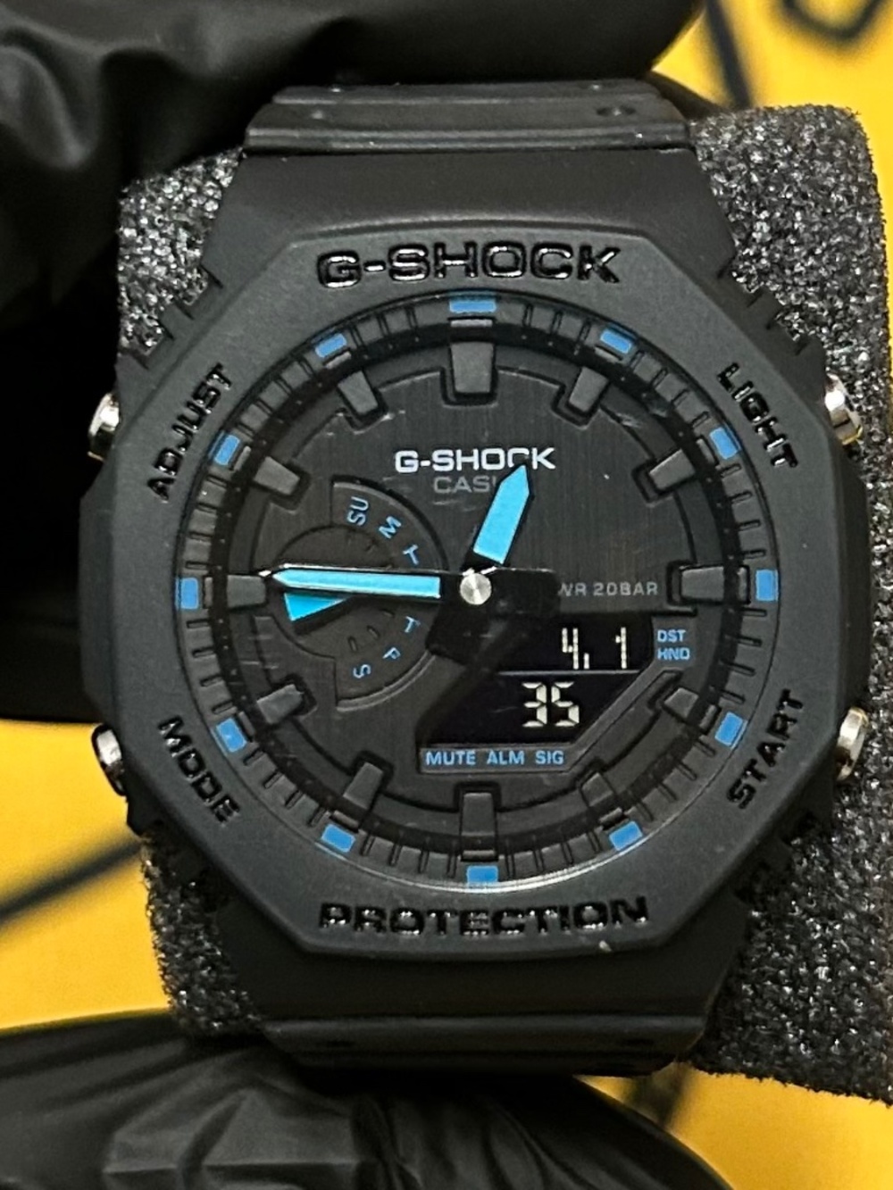 🖤💙 CASIO G-SHOCK – BLACK & NEON BLUE – CUSTOM BUILD 💙🖤